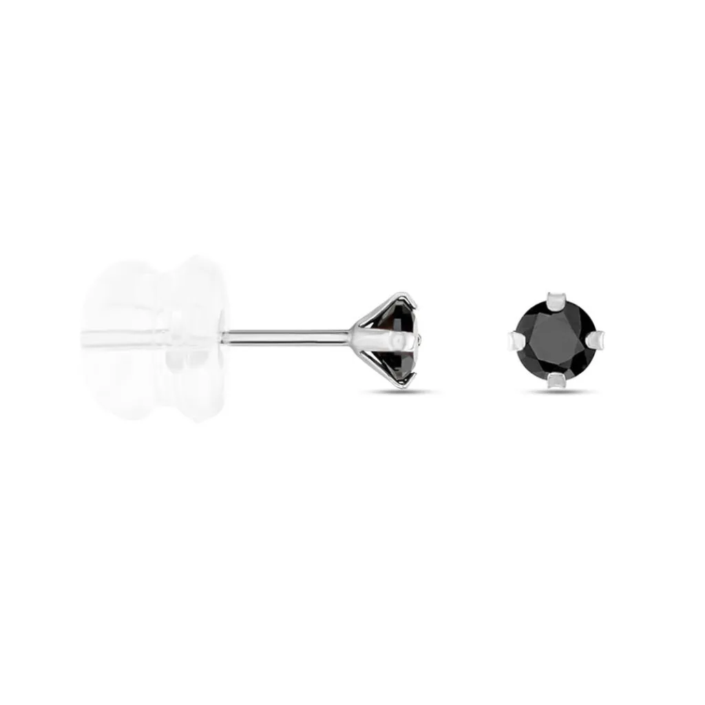 Histoire d'Or Boucles D'oreilles Puces Daria Or Blanc Oxyde De Zirconium Best