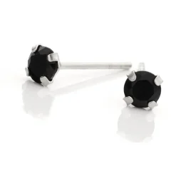 Histoire d'Or Boucles D'oreilles Puces Daria Or Blanc Oxyde De Zirconium Best