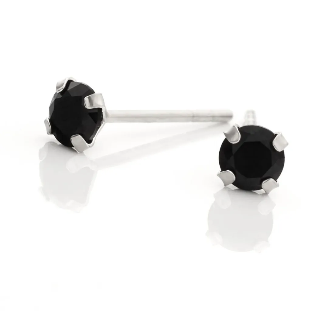 Histoire d'Or Boucles D'oreilles Puces Daria Or Blanc Oxyde De Zirconium Best