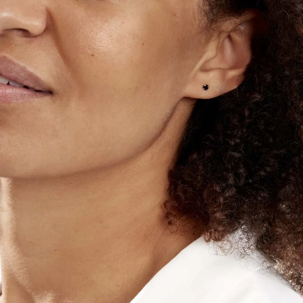 Histoire d'Or Boucles D'oreilles Puces Daria Or Blanc Oxyde De Zirconium Best