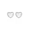 Histoire d'Or Boucles D'oreilles Puces Delicata Argent Blanc Oxyde De Zirconium New