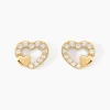 Histoire d'Or Boucles D'oreilles Puces Daria Double Coeurs Or Jaune Oxyde Clearance