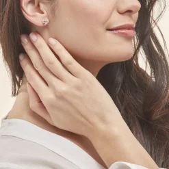 Histoire d'Or Boucles D'oreilles Puces Daria Double Coeurs Or Jaune Oxyde Clearance