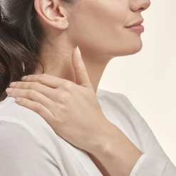 Histoire d'Or Boucles D'oreilles Puces Daria Coeur Triple Or Jaune Oxyde