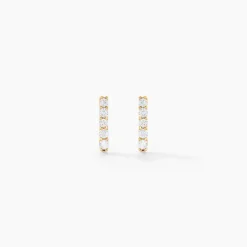 Histoire d'Or Boucles D'oreilles Puces Damion Or Jaune Oxyde De Zirconium Clearance