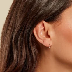 Histoire d'Or Boucles D'oreilles Puces Damion Or Jaune Oxyde De Zirconium Clearance