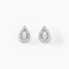 Histoire d'Or Boucles D'oreilles Puces Domitia Or Blanc Diamant Hot