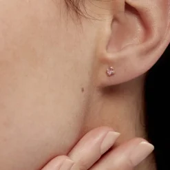 Histoire d'Or Boucles D'oreilles Puces Doreen Carre Or Jaune Oxyde De Zirconium Sale