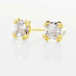 Histoire d'Or Boucles D'oreilles Puces Doreen Carre Or Jaune Oxyde De Zirconium Online