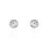 Histoire d'Or Boucles D'oreilles Puces Daria Serti Clos Or Blanc Oxyde De Zirconium Sale