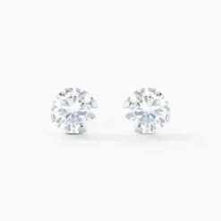 Histoire d'Or Boucles D'oreilles Puces Eddie Or Blanc Oxyde De Zirconium Online