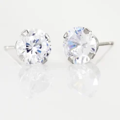 Histoire d'Or Boucles D'oreilles Puces Eddie Or Blanc Oxyde De Zirconium Online