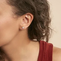 Histoire d'Or Boucles D'oreilles Puces Edmee Or Jaune Oxyde De Zirconium New