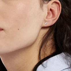 Histoire d'Or Boucles D'oreilles Puces Eddie Or Blanc Oxyde De Zirconium Hot