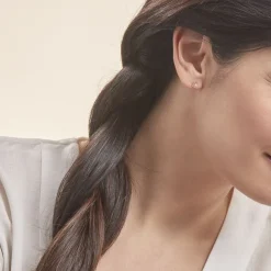 Histoire d'Or Boucles D'oreilles Puces Evaelle Papillon Or Jaune Oxyde De Zirconium Hot