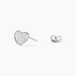 Histoire d'Or Boucles D'oreilles Puces Esperanza Argent Blanc Oxyde De Zirconium Clearance