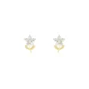 Histoire d'Or Boucles D'oreilles Puces Eleanor Fleur Or Jaune Oxyde De Zirconium Outlet