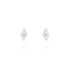 Histoire d'Or Boucles D'oreilles Puces Eirena Or Blanc Diamant Outlet
