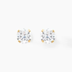 Histoire d'Or Boucles D'oreilles Puces Eddie Or Jaune Oxyde De Zirconium