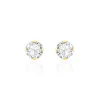 Histoire d'Or Boucles D'oreilles Puces Eddie Or Jaune Oxyde De Zirconium New