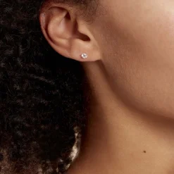 Histoire d'Or Boucles D'oreilles Puces Eddie Or Jaune Oxyde De Zirconium New