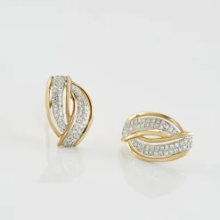 Histoire d'Or Boucles D'oreilles Puces Enora Or Jaune Diamant Best