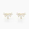 Histoire d'Or Boucles D'oreilles Puces Earnestine Or Jaune Oxyde De Zirconium Discount