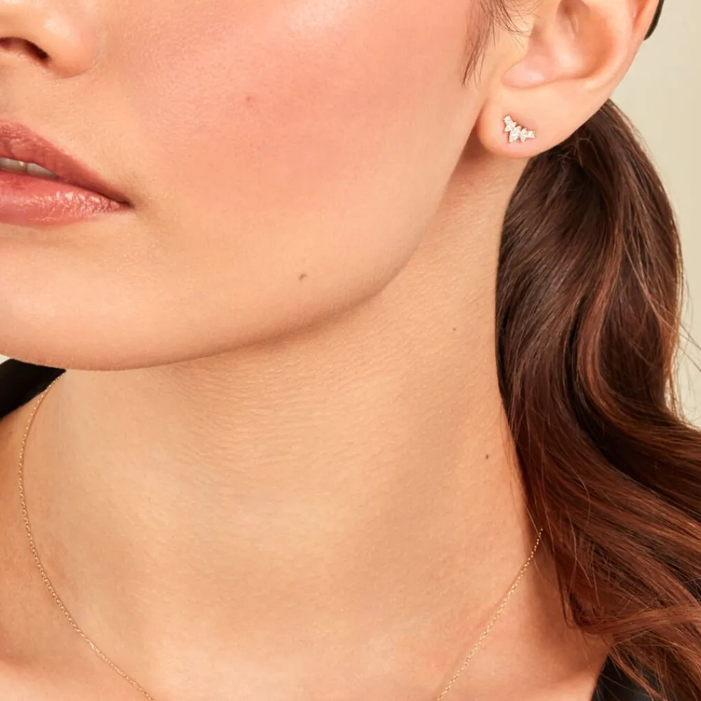 Histoire d'Or Boucles D'oreilles Puces Earnestine Or Jaune Oxyde De Zirconium Discount