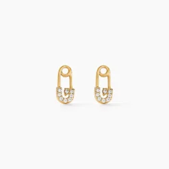 Histoire d'Or Boucles D'oreilles Puces Epiktetos Or Jaune Oxyde De Zirconium Sale