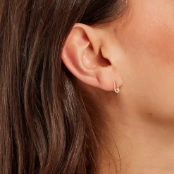 Histoire d'Or Boucles D'oreilles Puces Epiktetos Or Jaune Oxyde De Zirconium Sale