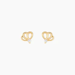 Histoire d'Or Boucles D'oreilles Puces Eleanor Fleur Or Jaune Oxyde De Zirconium Hot