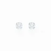 Histoire d'Or Boucles D'oreilles Puces Eddie Or Blanc Oxyde De Zirconium Hot