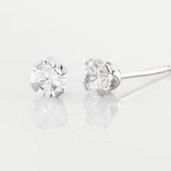 Histoire d'Or Boucles D'oreilles Puces Eddie Or Blanc Oxyde De Zirconium Hot