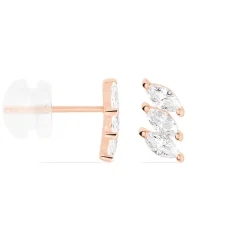 Histoire d'Or Boucles D'oreilles Puces Edma Or Rose Oxyde De Zirconium Best