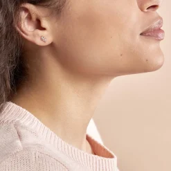 Histoire d'Or Boucles D'oreilles Puces Edma Or Rose Oxyde De Zirconium Best