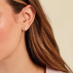 Histoire d'Or Boucles D'oreilles Puces Emilian Or Jaune Topaze or jaune topaze bleu sky Best