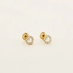 Histoire d'Or Boucles D'oreilles Puces Eily Or Jaune Oxyde De Zirconium Best