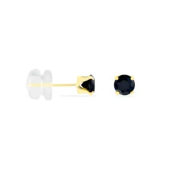 Histoire d'Or Boucles D'oreilles Puces Elea Serti Griffe Or Jaune Saphir Discount