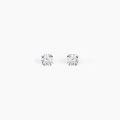 Histoire d'Or Boucles D'oreilles Puces Eddie Or Blanc Oxyde De Zirconium Best