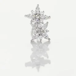 Histoire d'Or Boucles D'oreilles Puces Eclat Argent Blanc Oxyde De Zirconium Clearance