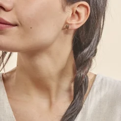 Histoire d'Or Boucles D'oreilles Puces Elodile Ovale Or Jaune Hot