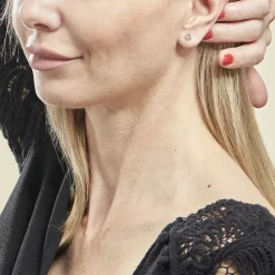 Histoire d'Or Boucles D'oreilles Puces Eve Argent Blanc Oxyde De Zirconium Outlet