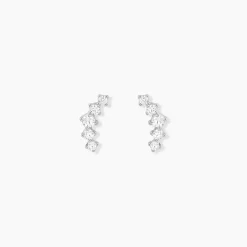 Histoire d'Or Boucles D'oreilles Puces Elinore Argent Blanc Oxyde De Zirconium Discount