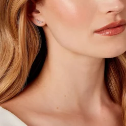 Histoire d'Or Boucles D'oreilles Puces Elinore Argent Blanc Oxyde De Zirconium Discount