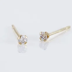 Histoire d'Or Boucles D'oreilles Puces Eddie Or Jaune Oxyde De Zirconium Sale