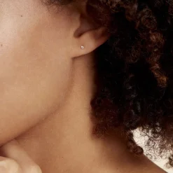 Histoire d'Or Boucles D'oreilles Puces Eddie Or Jaune Oxyde De Zirconium Sale