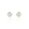 Histoire d'Or Boucles D'oreilles Puces Eddie Or Jaune Oxyde De Zirconium Clearance