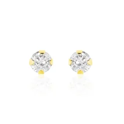 Histoire d'Or Boucles D'oreilles Puces Eddie Or Jaune Oxyde De Zirconium Clearance