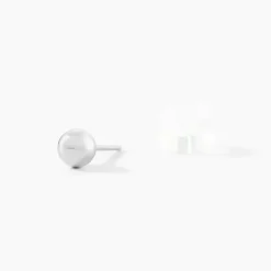 Histoire d'Or Boucles D'oreilles Puces Fidelia Boule Or Blanc Clearance