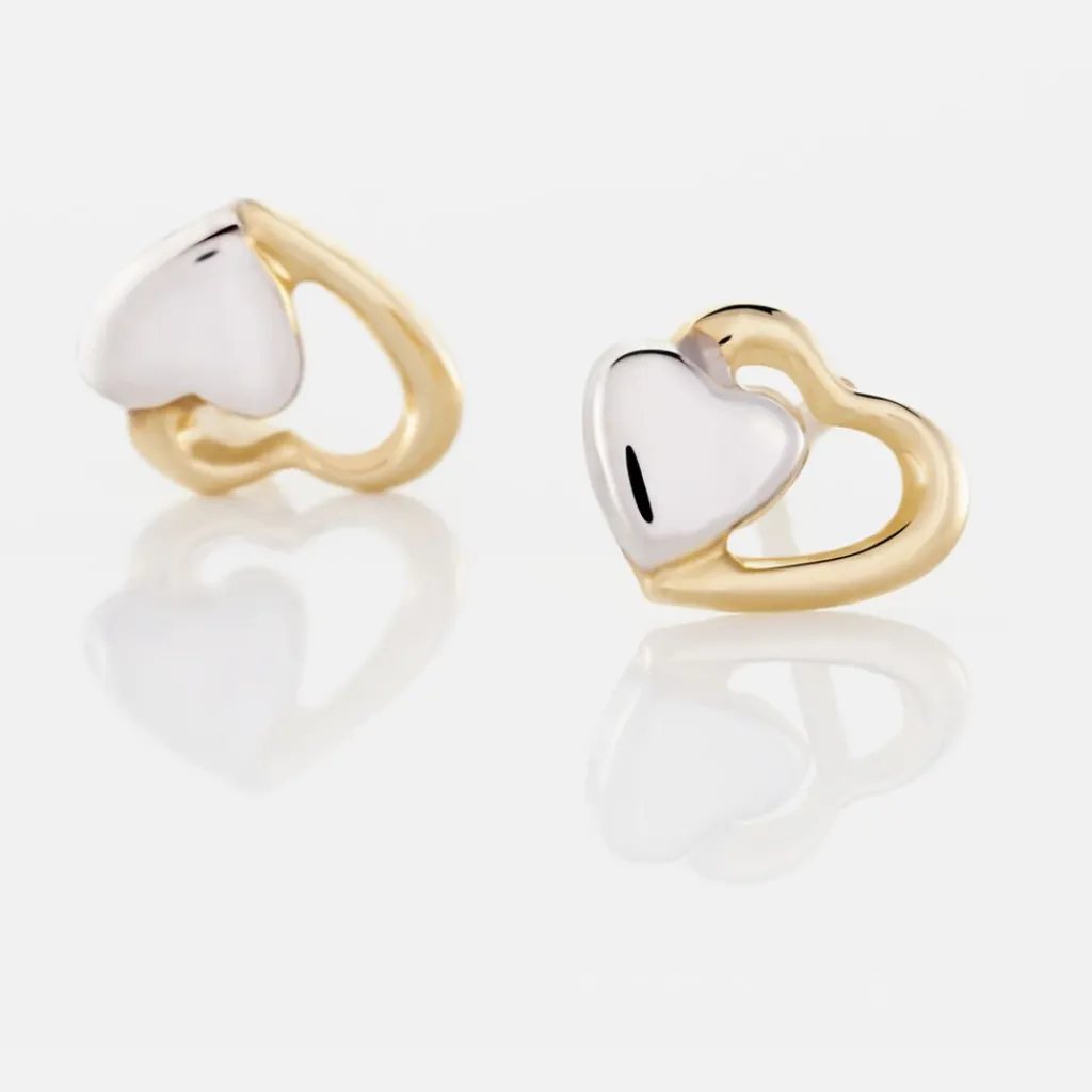 Histoire d'Or Boucles D'oreilles Puces Frantsesa Or Jaune Sale